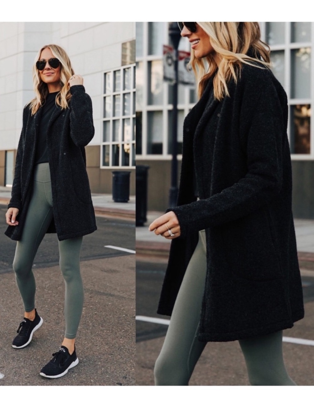 Lululemon Sincerely Sherpa Wrap Jacket Heathered Black